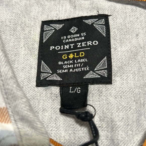 NWT POINT ZERO BRUSH FLANNEL SHIRT - Picture 4 of 7